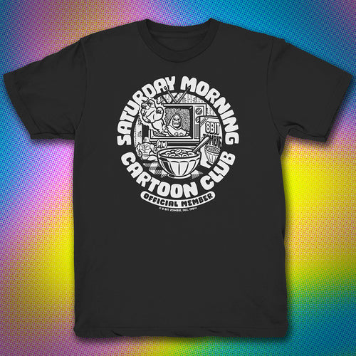 Cartoon Club Tee - Black