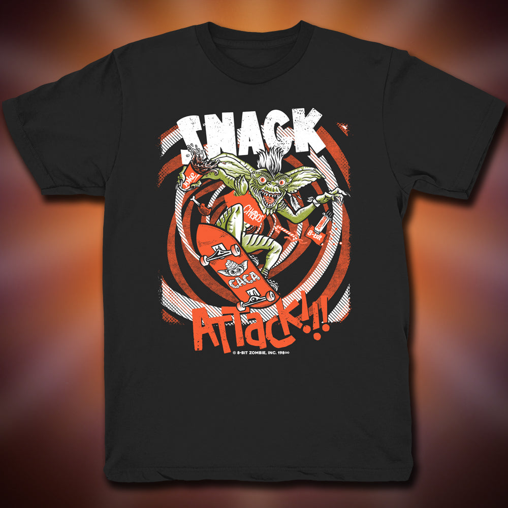 Snack Attack Tee – 8-bit ZOMBIE