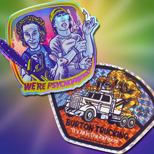 Psycho Burton Stickers