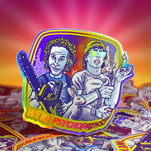 Psycho Burton Stickers